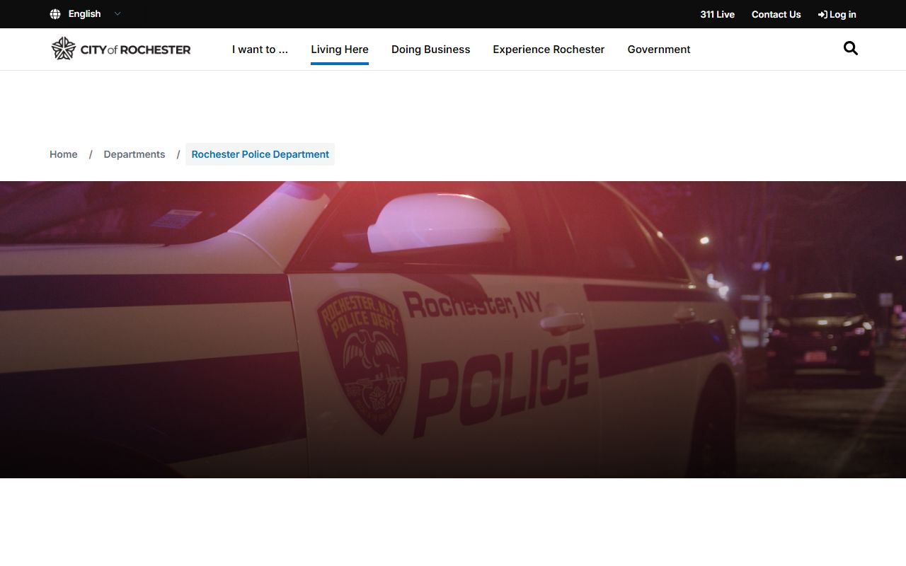 Rochester police records resource in New York