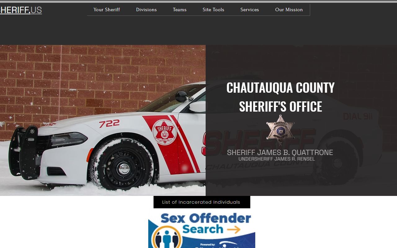 Chautauqua County Sheriff's Office website for police records