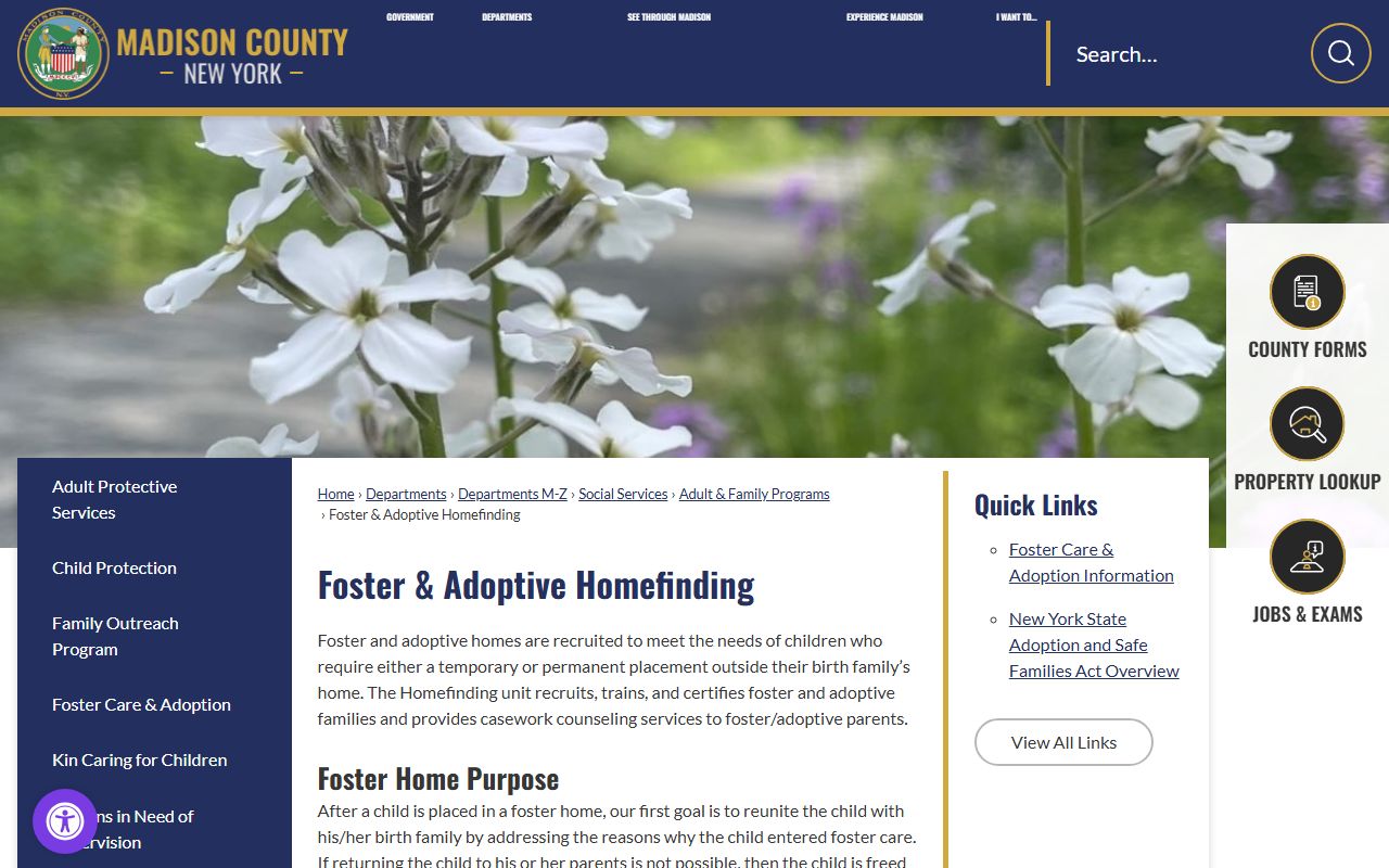 Madison County Sheriff's Office website for police records requests